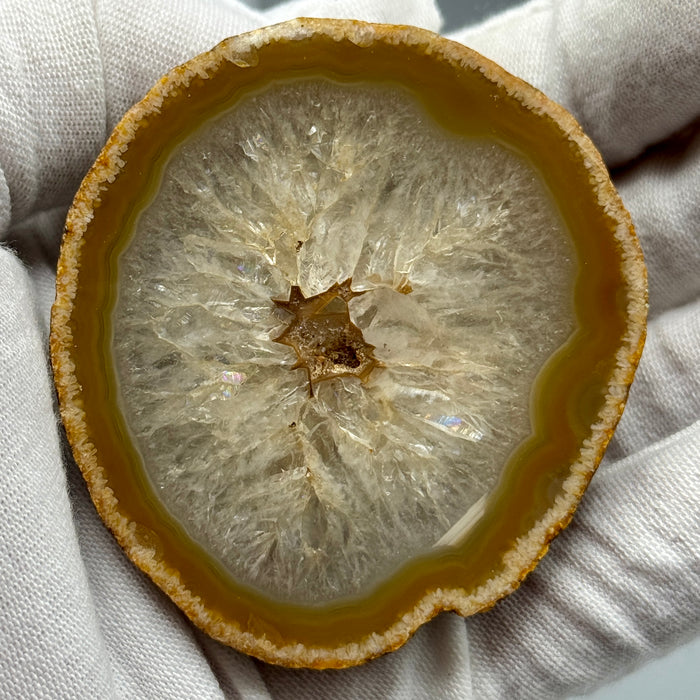Agata geode minerale pietra da collezione 140 gr.