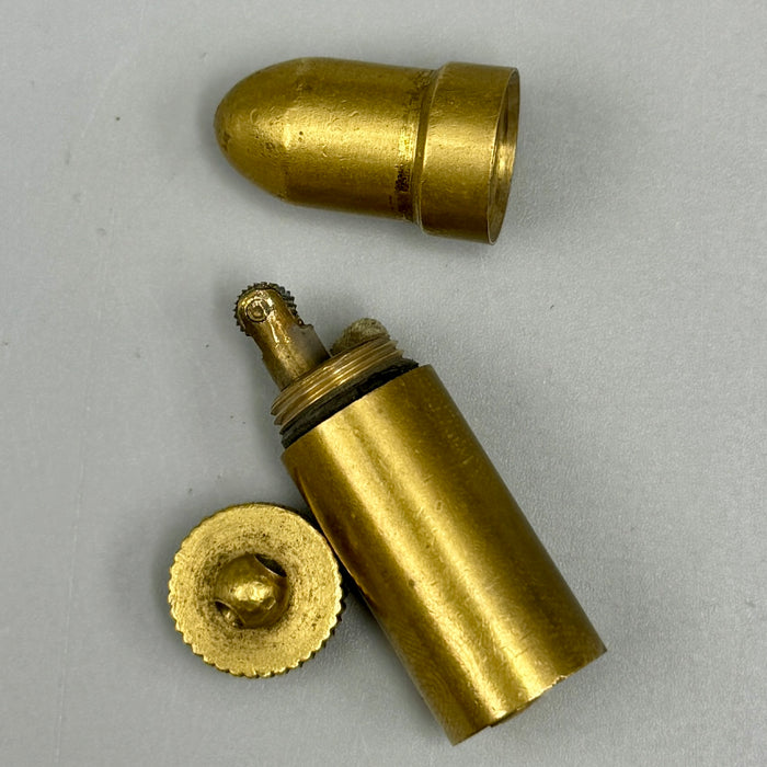 Accendino a benzina a forma di proiettile trench art arte da trincea WW1