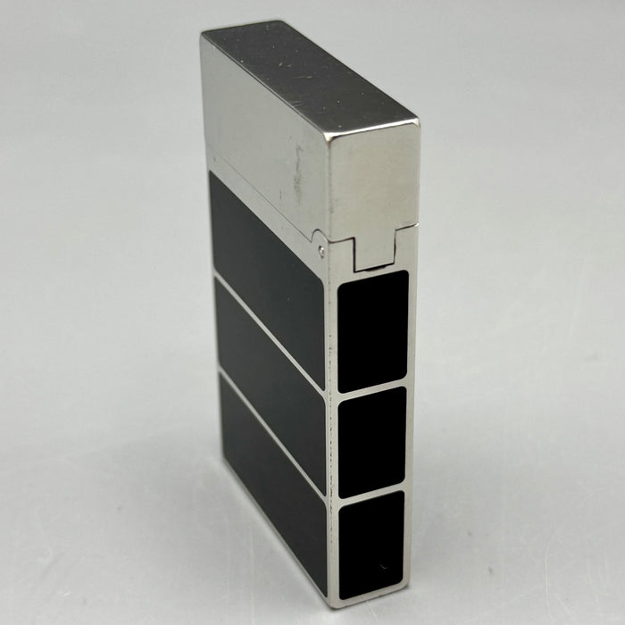 Dupont accendino lacca nera Ligne 2 tre riquadri 2000 ca