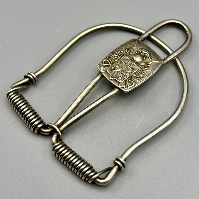 Clip fermasoldi stemma Carabinieri in argento 800 Unoaerre 1990 ca