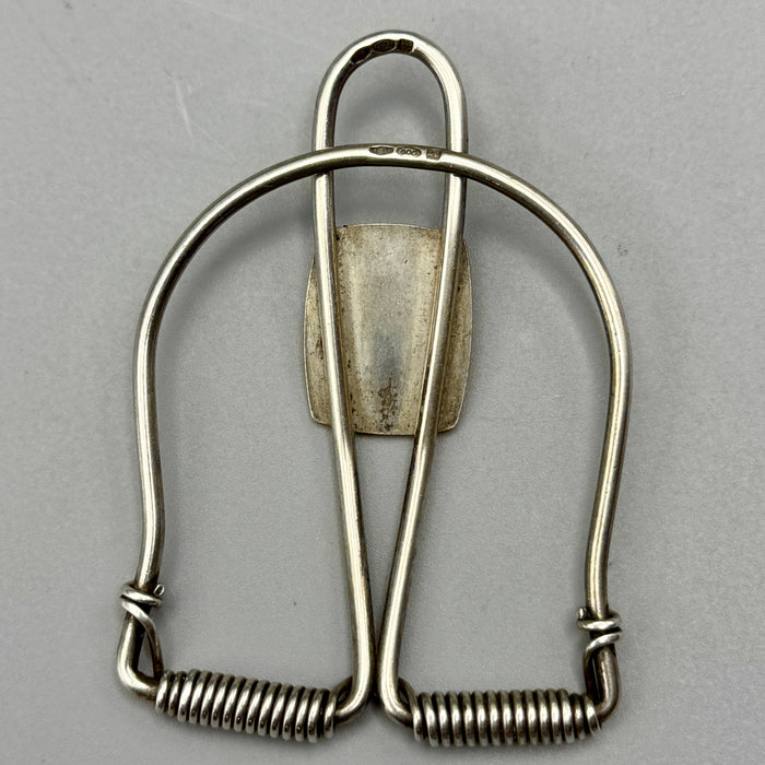 Clip fermasoldi stemma Carabinieri in argento 800 Unoaerre 1990 ca