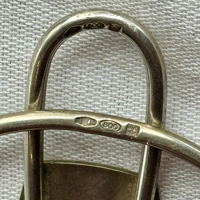 Clip fermasoldi stemma Carabinieri in argento 800 Unoaerre 1990 ca