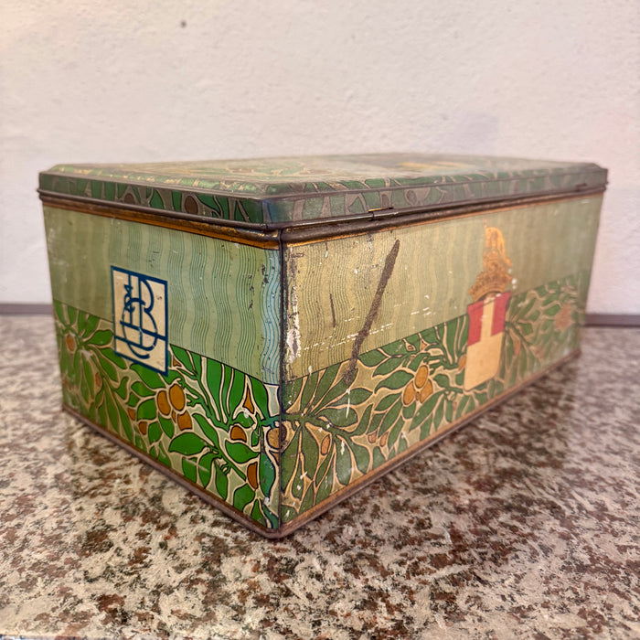 Longhi Bulgheroni Varese scatola latta litografata Mastalli & C. Lecco 1910 ca