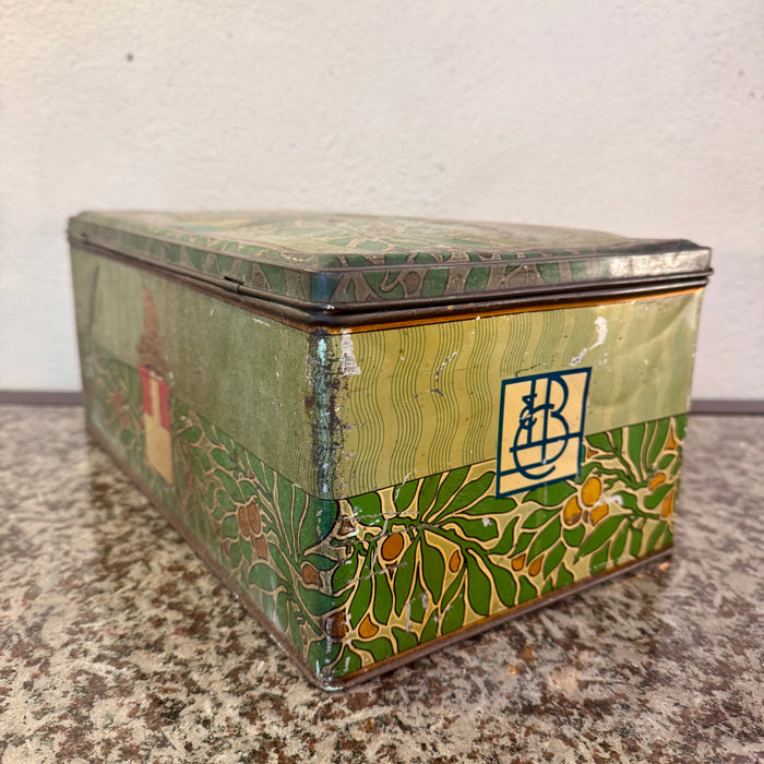 Longhi Bulgheroni Varese scatola latta litografata Mastalli & C. Lecco 1910 ca