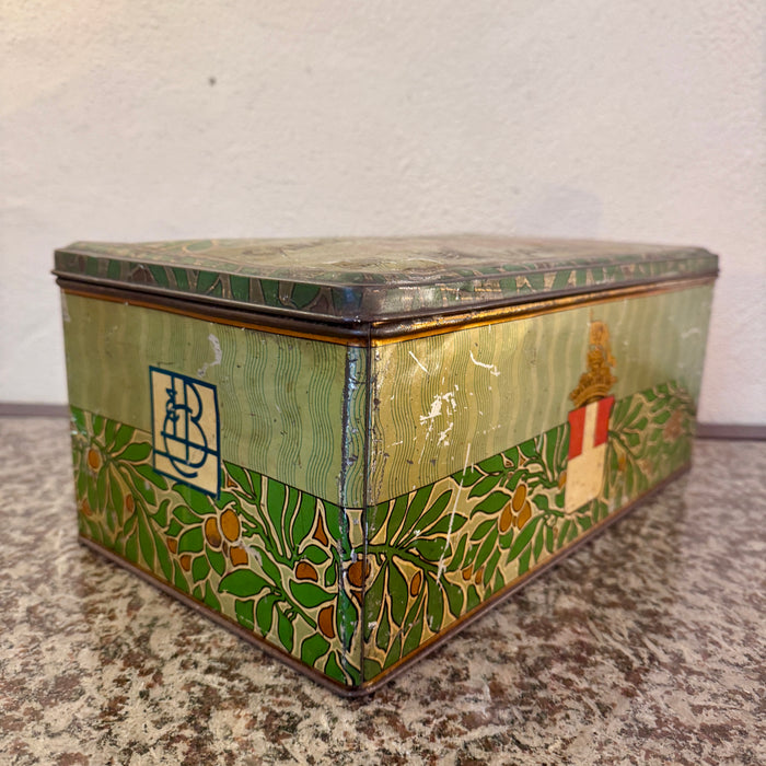 Longhi Bulgheroni Varese scatola latta litografata Mastalli & C. Lecco 1910 ca