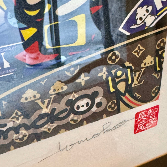 Tomoko Nagao - "La libertà guida il Pop" - vectorial art su carta V/L - 2016