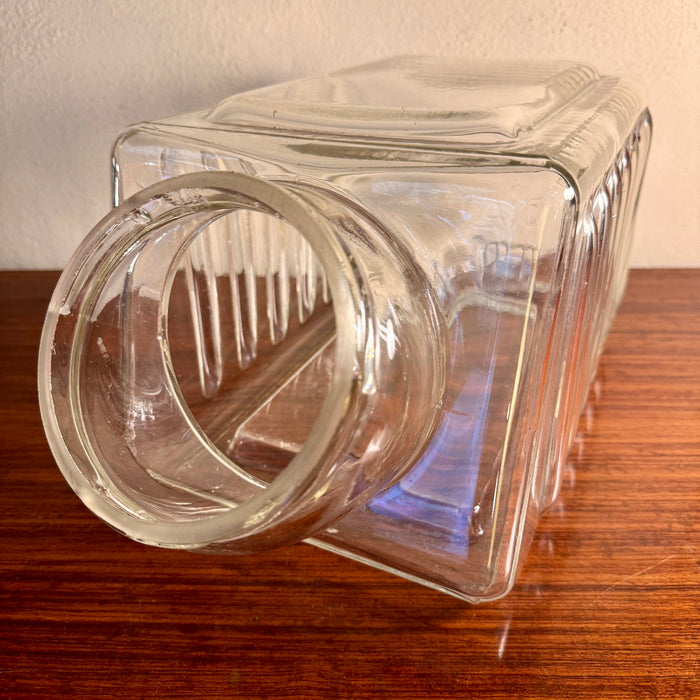 Vaso Elah pubblicitario caramelle in vetro Italia 1950 ca