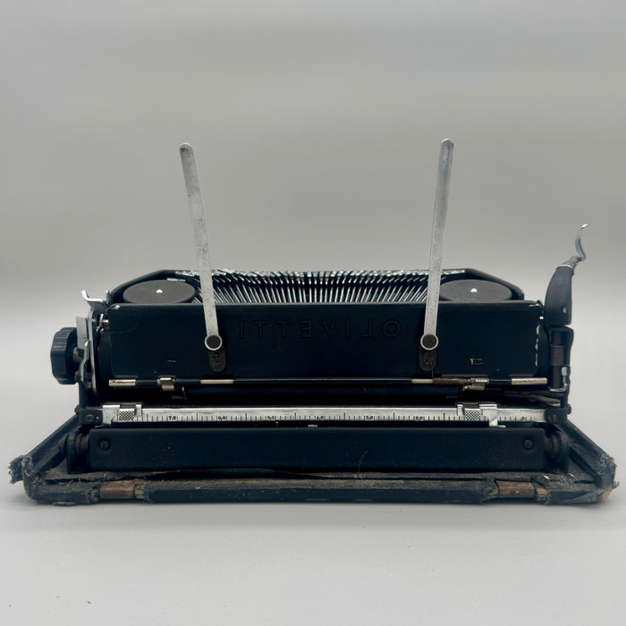 Olivetti Ico MP1 nera macchina scrivere con custodia 1930 ca