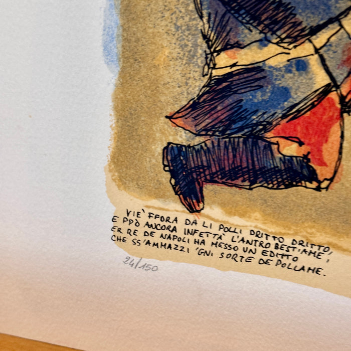 Franz Borghese - "Senza titolo" - litografia su carta 24/150 - 1990 ca (v2)