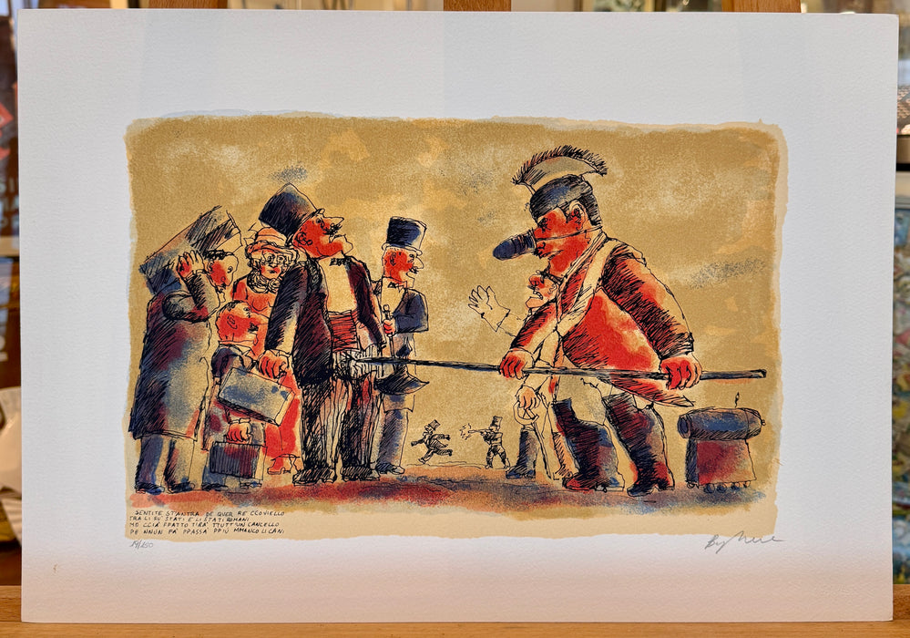 Franz Borghese - "Senza titolo" - litografia su carta 19/150 - 1990 ca (v2)