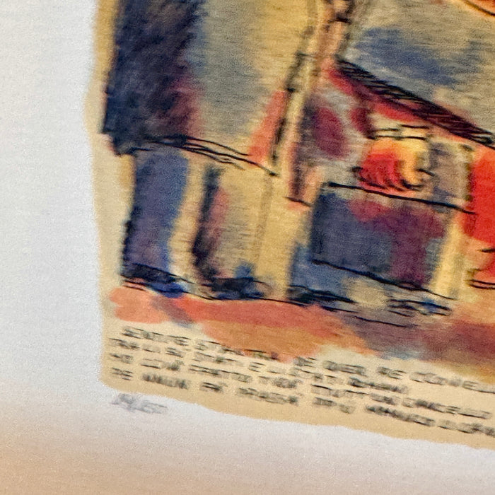 Franz Borghese - "Senza titolo" - litografia su carta 19/150 - 1990 ca (v2)