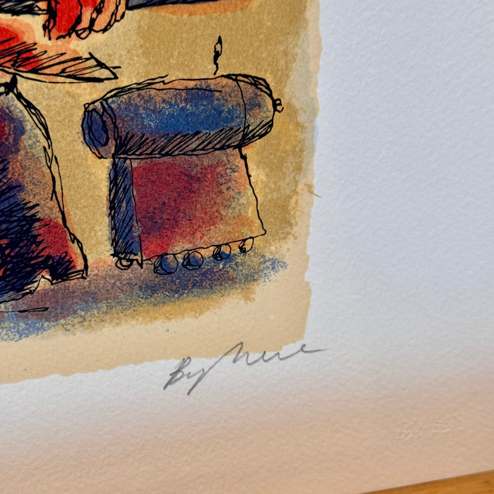 Franz Borghese - "Senza titolo" - litografia su carta 19/150 - 1990 ca (v2)