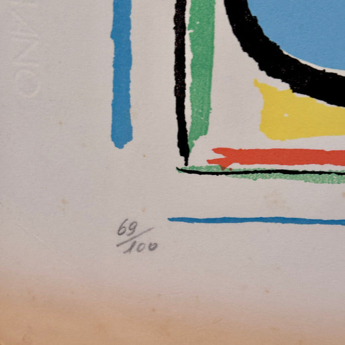 Sante Monachesi - "Universo" - serigrafia su carta 69/100 - 1981