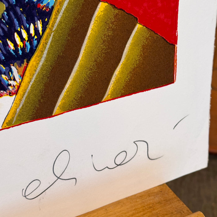 Luca Alinari - "Senza titolo" - serigrafia su carta 48/130 - 1990 ca