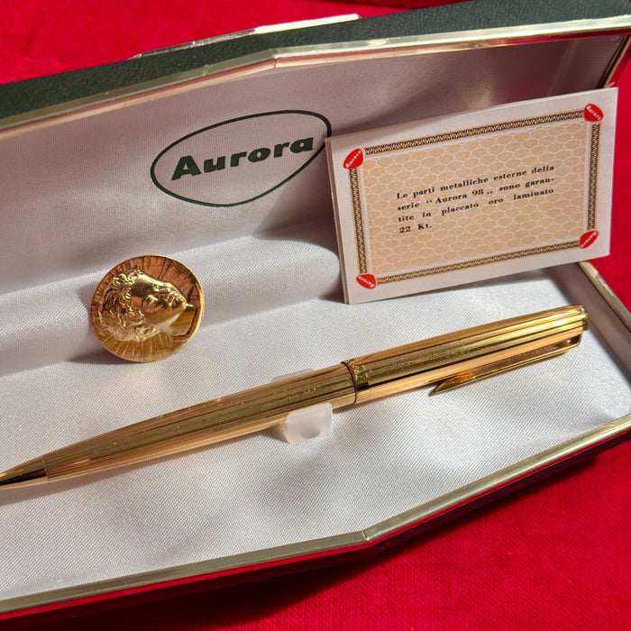 Penna Aurora 98 roller con scatola 1980 ca