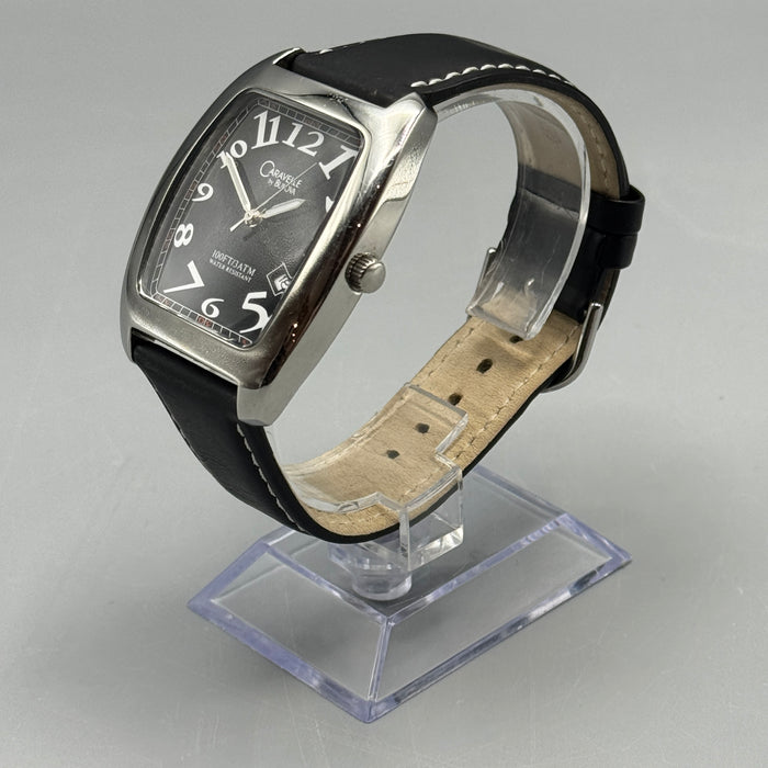 Bulova Caravelle orologio quarzo acciaio 37x46 mm anno 2000 ca