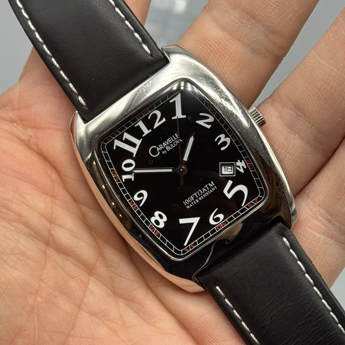 Bulova Caravelle orologio quarzo acciaio 37x46 mm anno 2000 ca