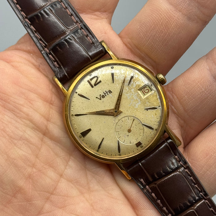 Vetta Competizione ref. 2237 orologio meccanico dorato 35mm 1960 ca