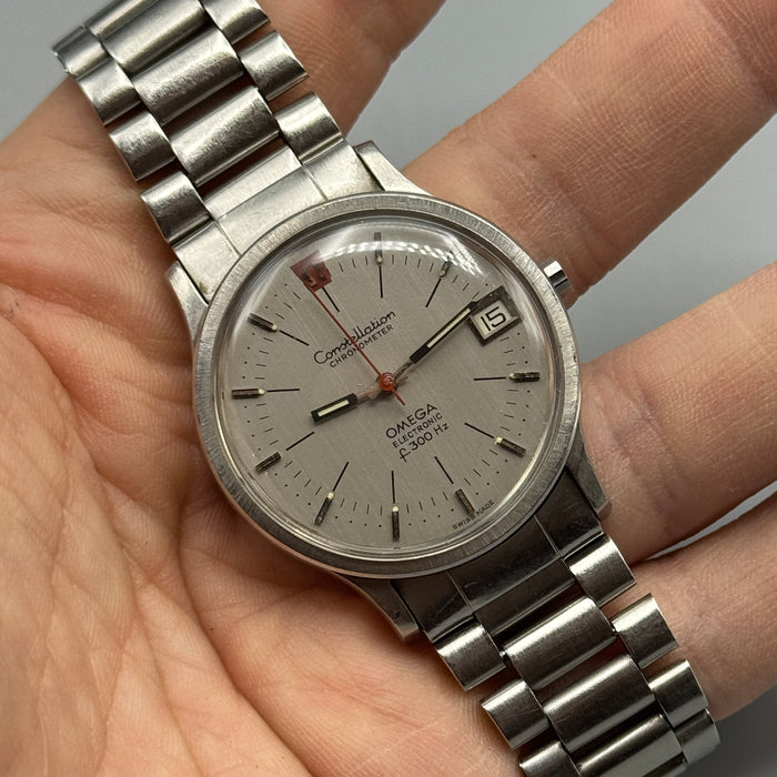 Omega Constellation Electronic f300hz ref. 198.003 orologio con bracciale 1162 anno 1970 ca