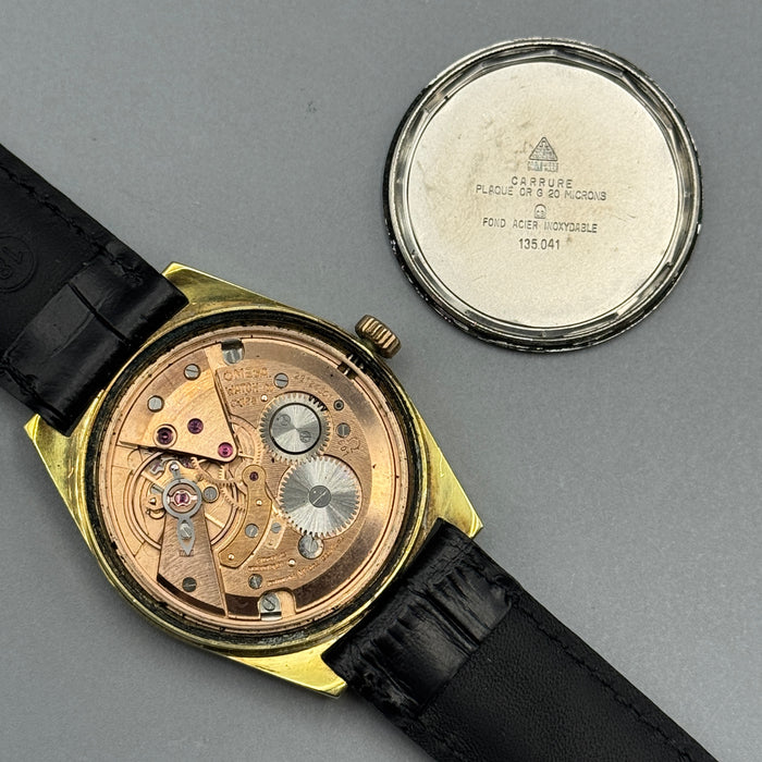 Omega Genève ref. 135.041 orologio carica manuale cal. 601 placcato oro 1969