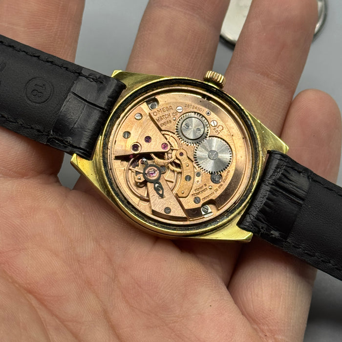 Omega Genève ref. 135.041 orologio carica manuale cal. 601 placcato oro 1969