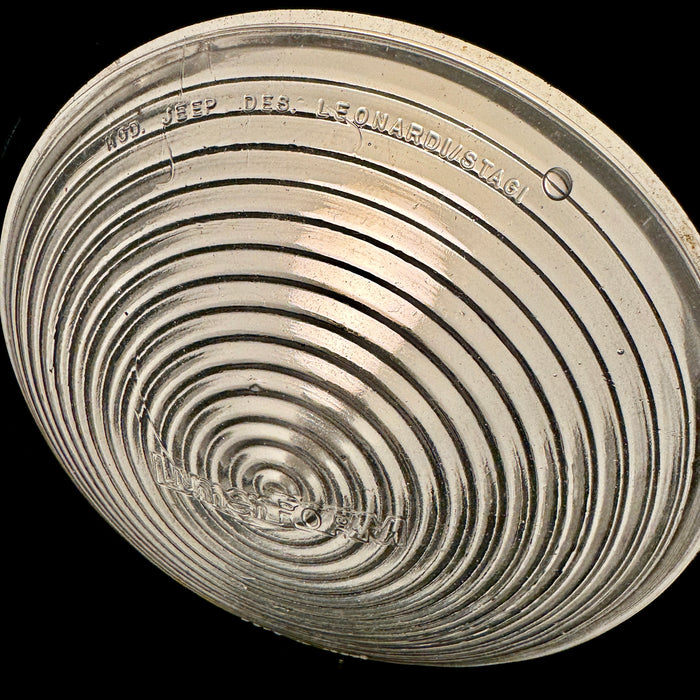 Lampada tavolo Lumenform "Jeep" design Leonardi Stagi blu 1969