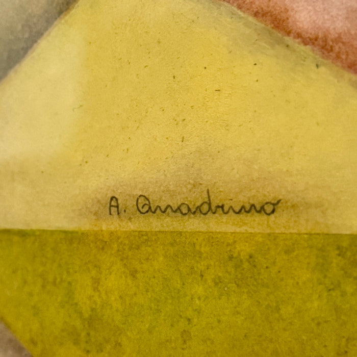 Anna Quadrino - "Senza titolo" - tecnica mista su carta - 1970 ca