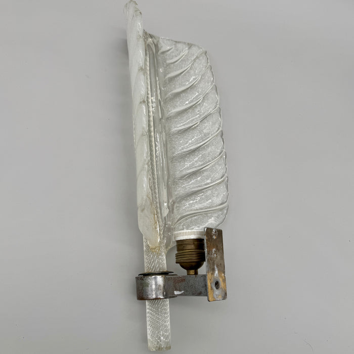 Applique "Piuma" vetro Murano Barovier & Toso 1930 ca