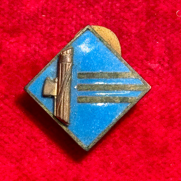 Distintivo Personale di Ruolo Fascista Gruppo B Grado IX smaltato 1930 ca