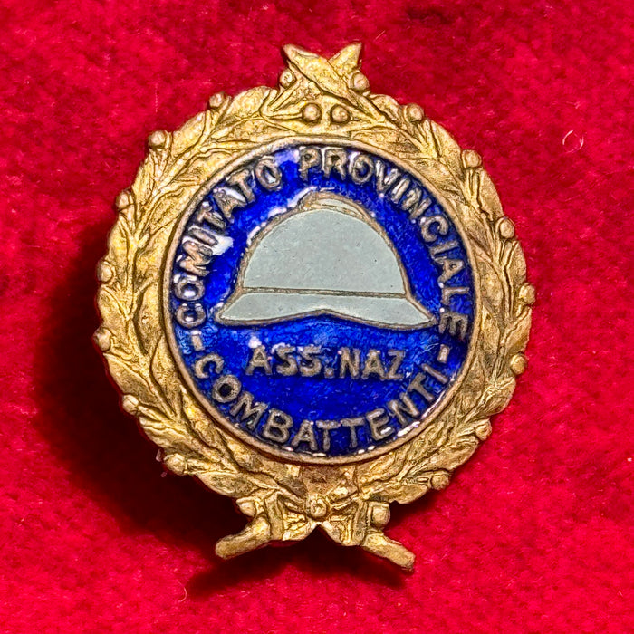 Distintivo Associazione Nazionale Combattenti Comitato Provinciale smaltato 1920 ca