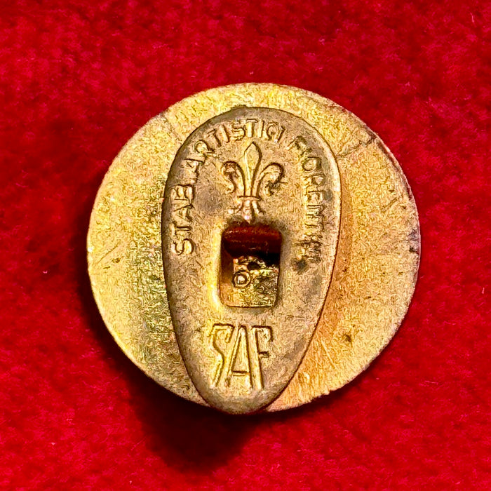 Distintivo PMP Partito Monarchico Popolare smaltato 1950 ca