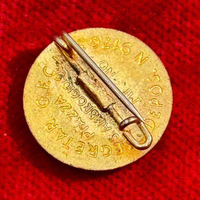 Distintivo Gioventù Femminile Cattolica Italiana UFCI smaltato 1950 ca