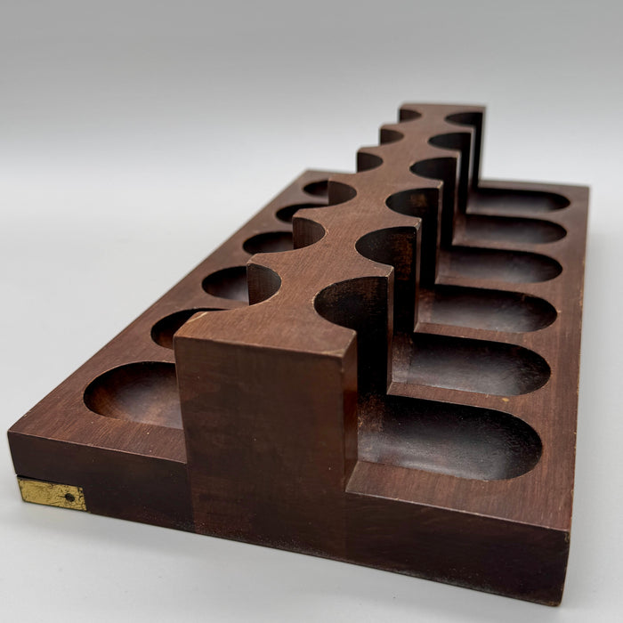 Espositore Mastro de Paja porta pipe 12 spazi Italia 1980 ca