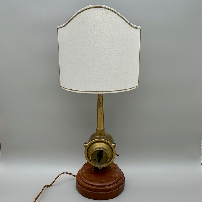 Lampada da tavolo Marina ricavata da manopola di quadrante Italia 1990 ca