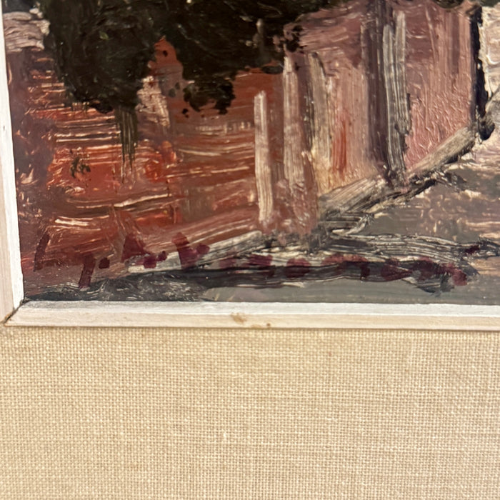 Luigi Maria Veronesi - "Venezia La Dogana" - olio su tavola - 1961