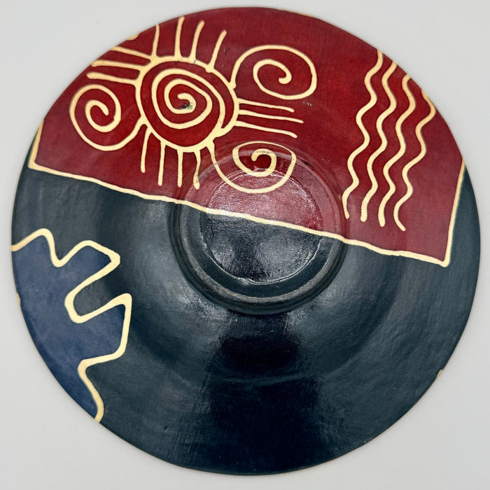 Piatto ceramica arte Africana metà XX sec.