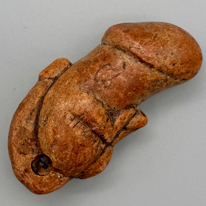 Palad Khik amuleto in terracotta fertilità maschile Thai inizio XX sec.
