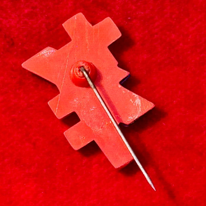 Distintivo Giornata delle Due Croci rosso blu 1930 ca