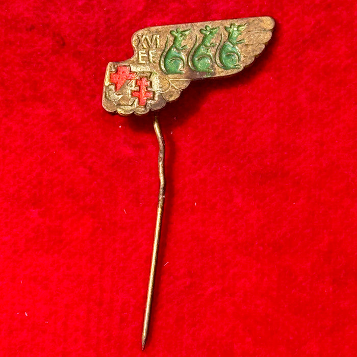 Distintivo "Sorci Verdi" Giornata delle Due Croci croci E.F. XVI 1937