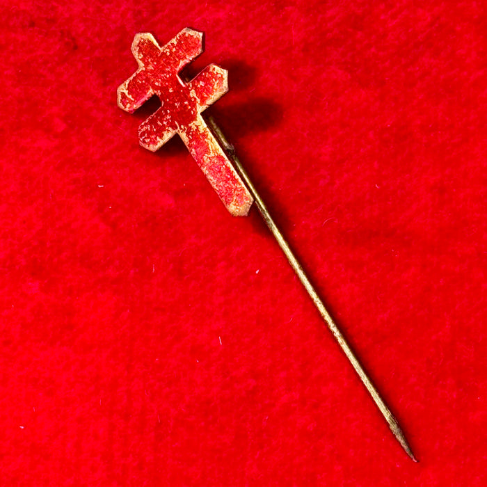 Distintivo Giornata delle Due Croci croci rosse 1930 ca