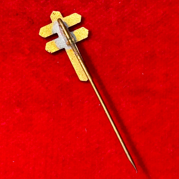Distintivo Giornata delle Due Croci croci rosse 1930 ca