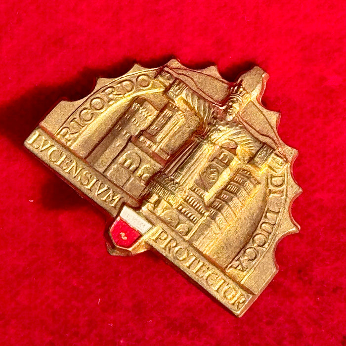 Distintivo Ricordo di Lucca Lucensium Protector 1950 ca