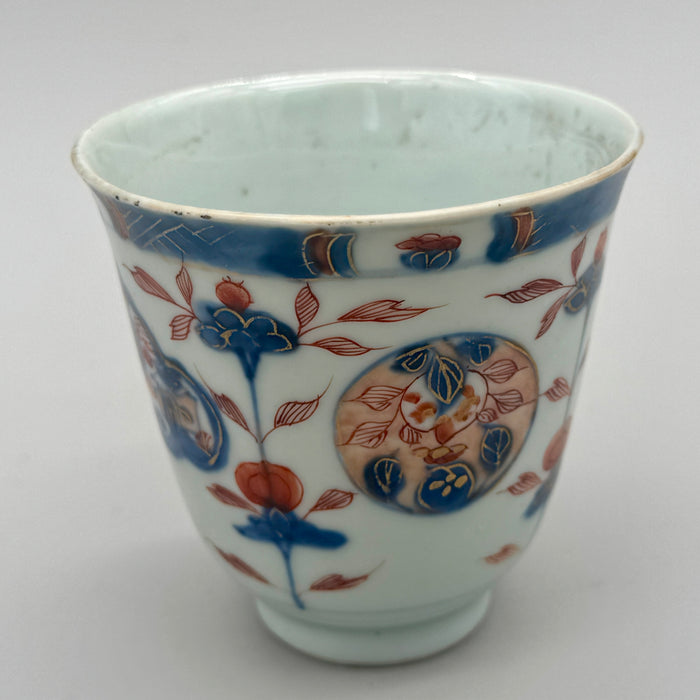 Yunomi tazza in porcellana dipinta Imari Giapponese XX sec.