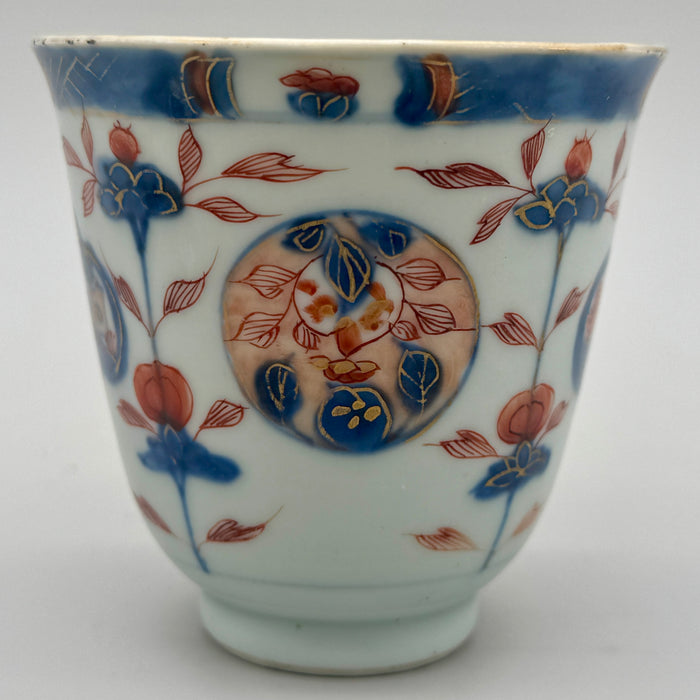 Yunomi tazza in porcellana dipinta Imari Giapponese XX sec.