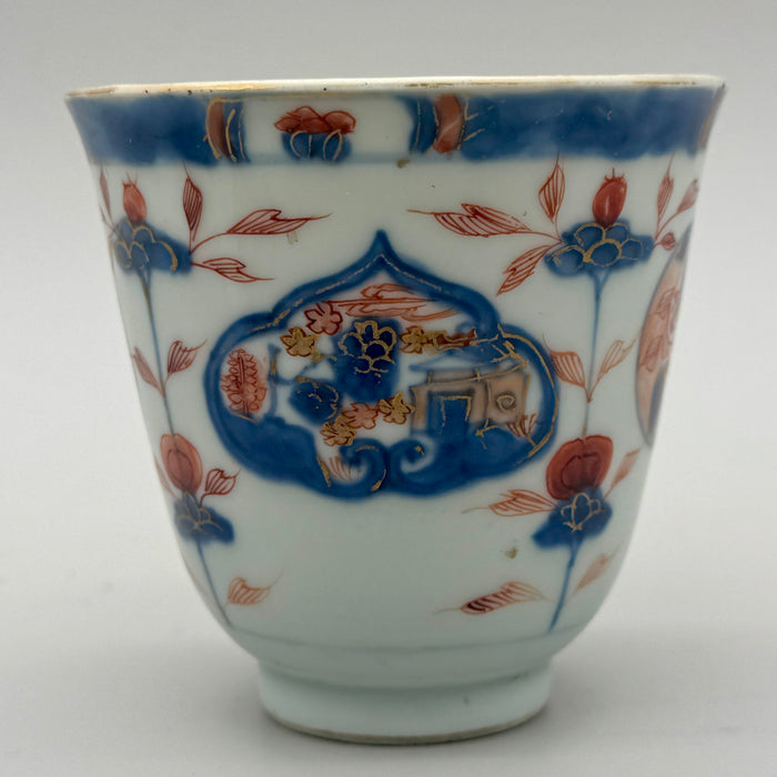 Yunomi tazza in porcellana dipinta Imari Giapponese XX sec.