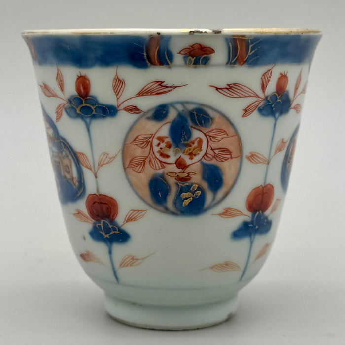 Yunomi tazza in porcellana dipinta Imari Giapponese XX sec.