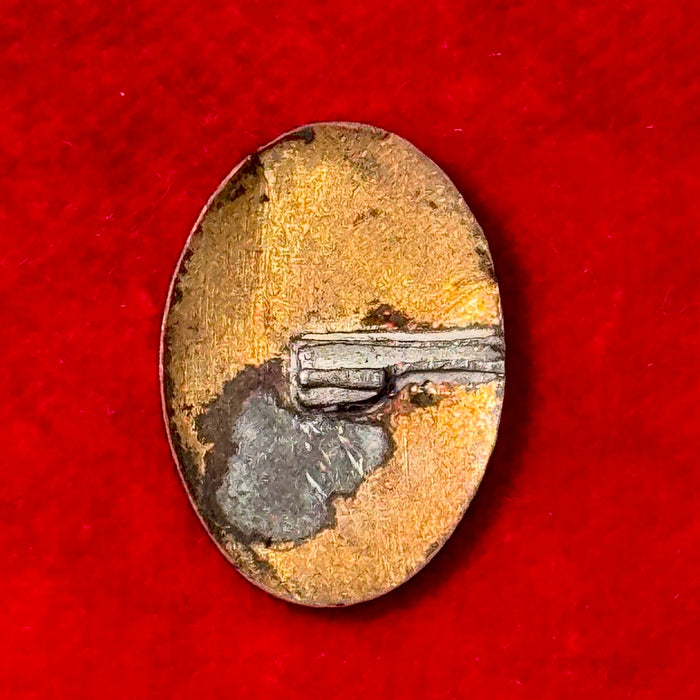 Distintivo smaltato fascio littorio tricolore ventennio 1920 ca