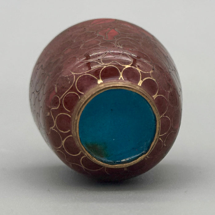 Piccolo vaso in cloisonné Cina XX sec.