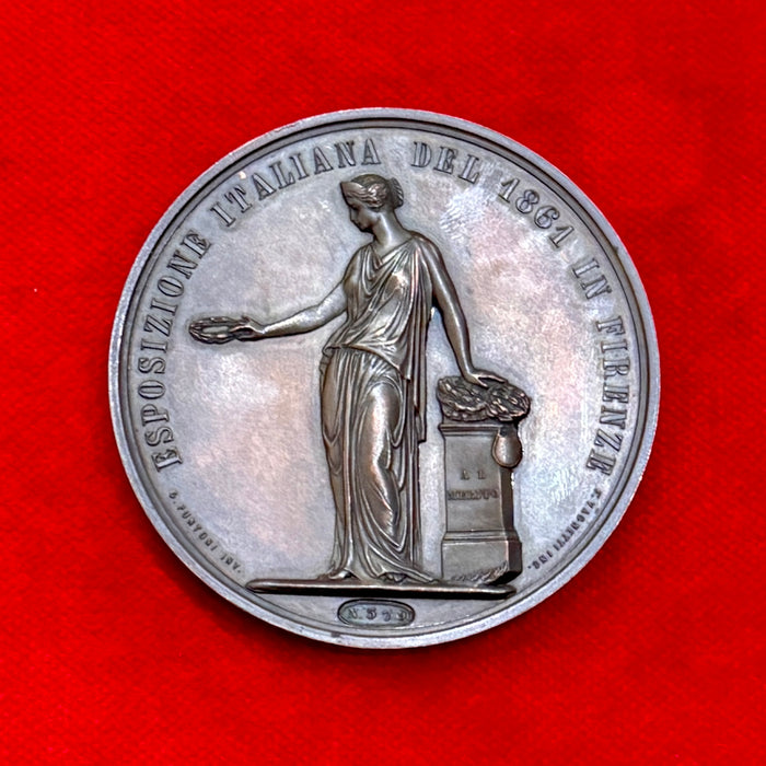 Medaglia Esposizione Italiana in Firenze Regno Vittorio Emanuele II 1861