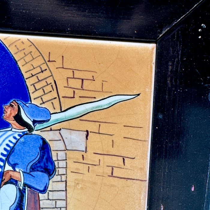 Dino Rofi "Contrada Capitana dell' Onda" mattonella ceramica con cornice Paggio 1939